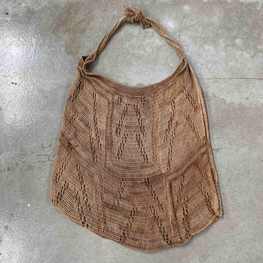 Natural fibre Bilum patterned large
