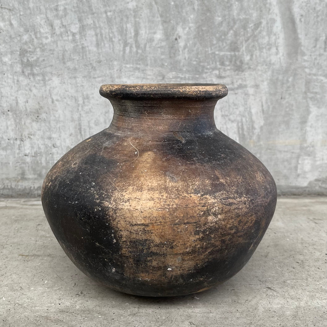 Terracotta Borneo Pot S - Black Multi