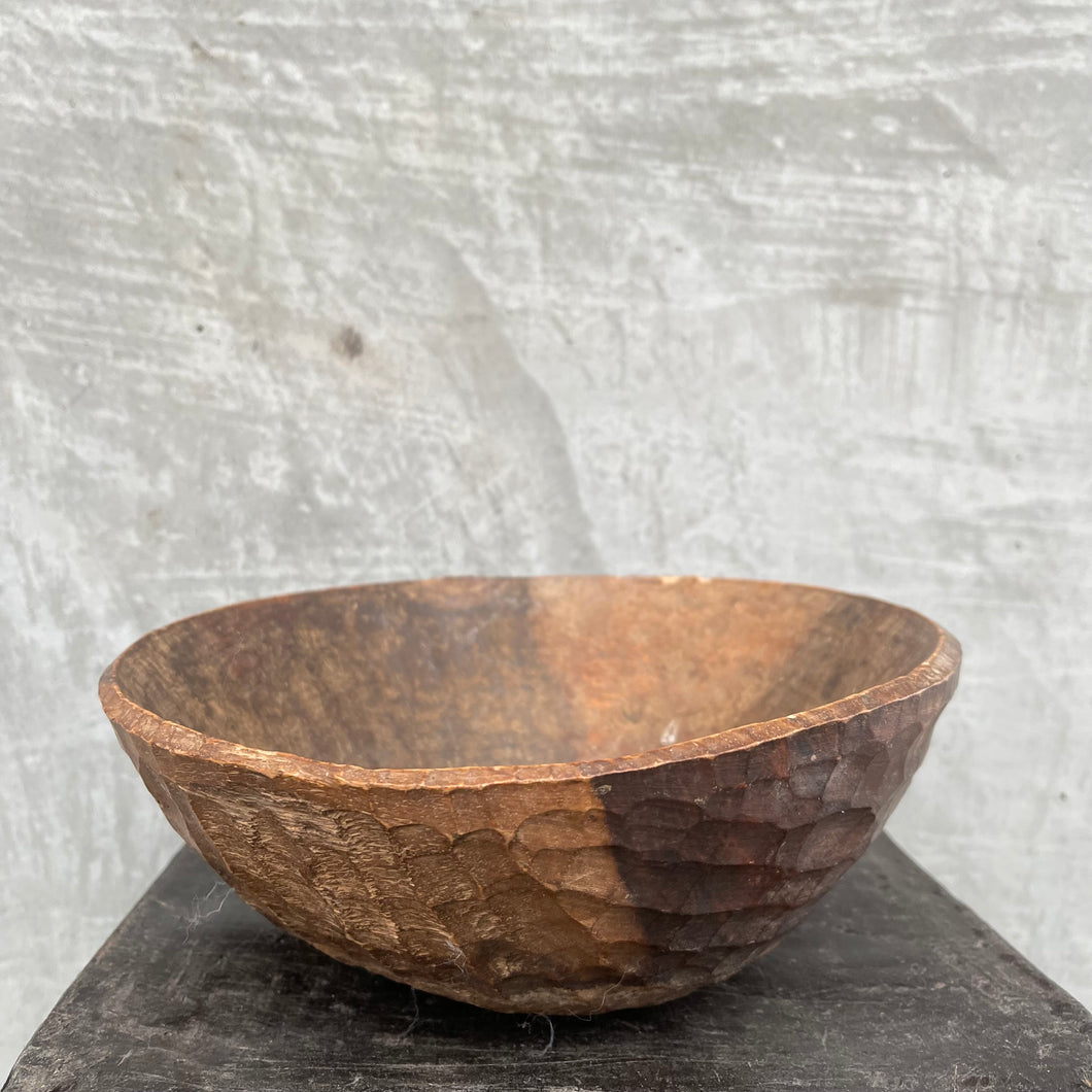 African Hand carved Timber Bowl S