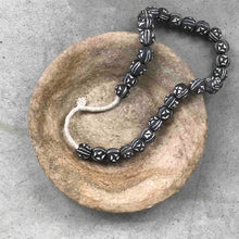 Dogon black and white ceramic beads