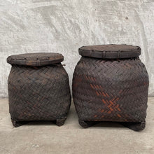 Brown Basket with Lid S