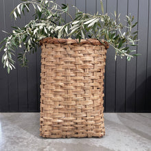 Olive Woven timber basket