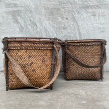 Antique Natural Basket With Strap 1