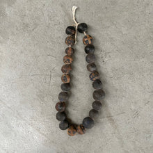 Dogon clay beads black