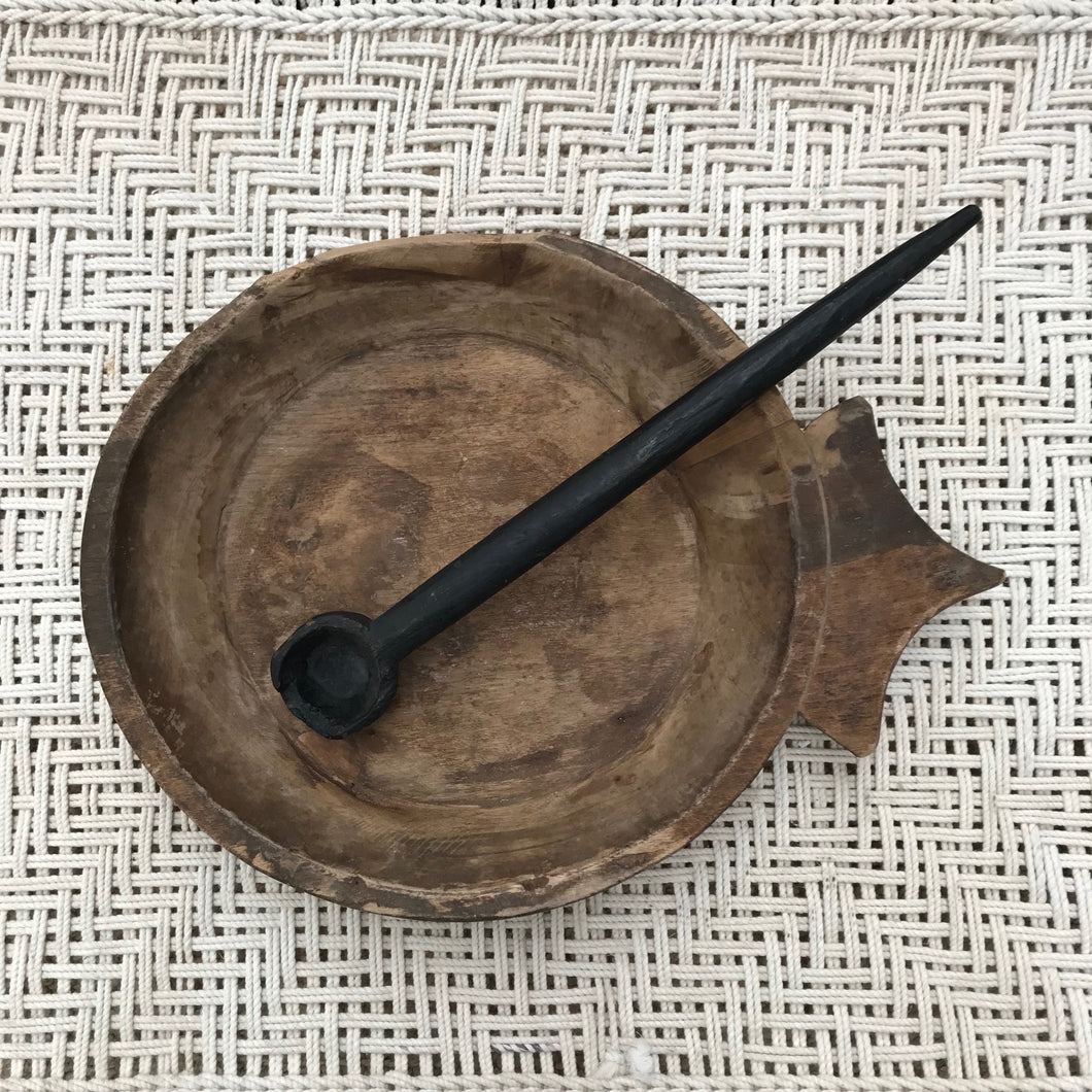Vintage Indian Wooden Spoon- Medium