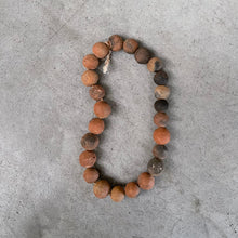 Dogon clay beads rust